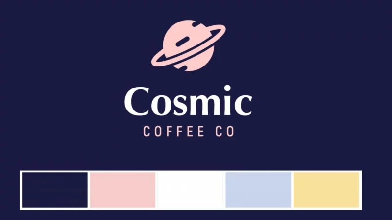 logo and color palette for brand