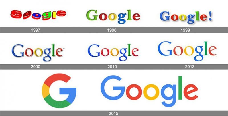 google's logo through men