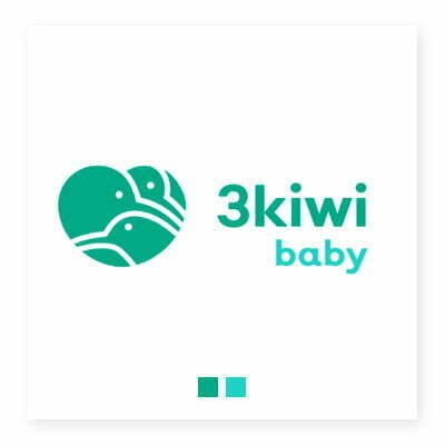 logo cua hang 3kiwi baby