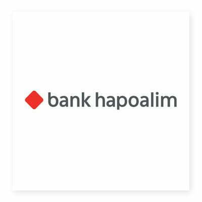 the logo just hangs the bank hapoalim