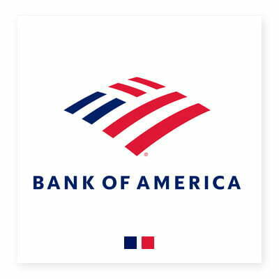 logo hangs bank of america