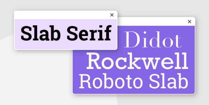 Slab Serif