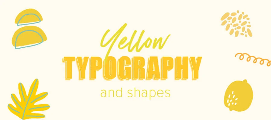 Yellow typography