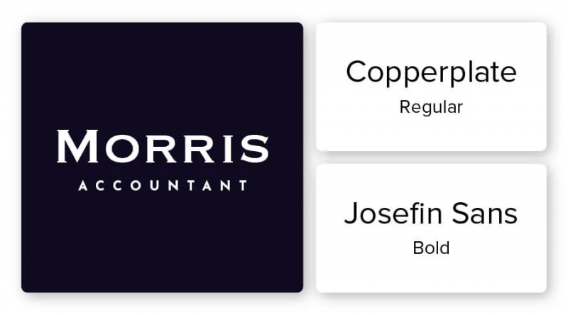 accountant logo font combination