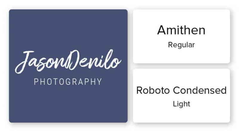 photography logo font combinatio