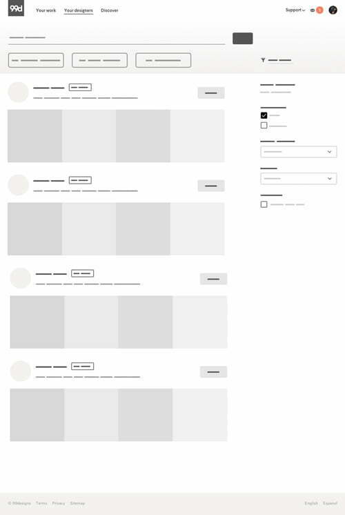 there's a problem with the wireframe website