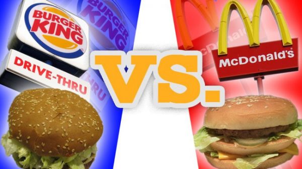 mcdonald vs burgerking competition