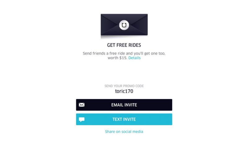 uber's online marketing service