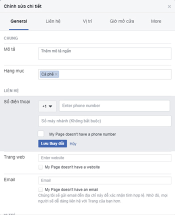 change the information according to the request of facebook