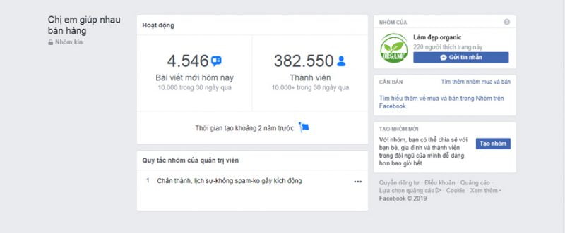group ban hang facebook linh vuc thoi trang
