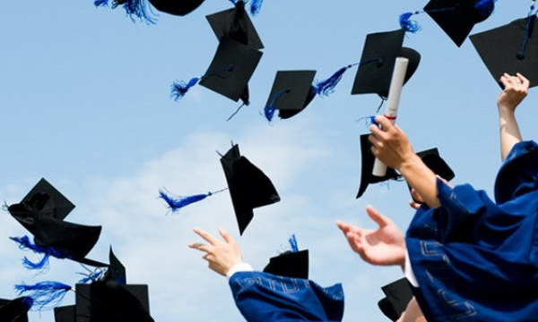 students come out of school