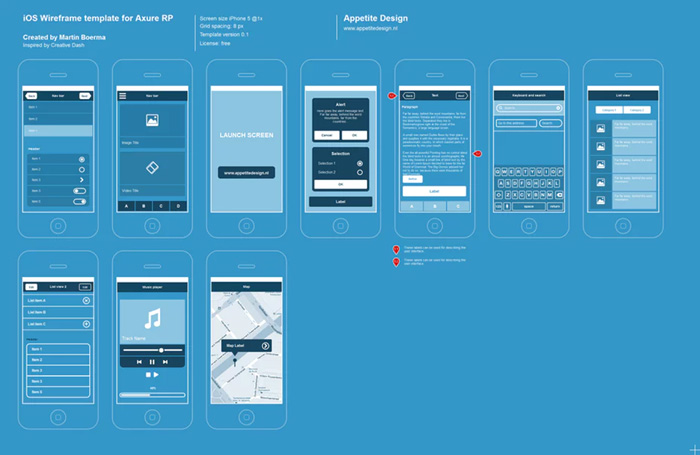 design laptop wireframe for app