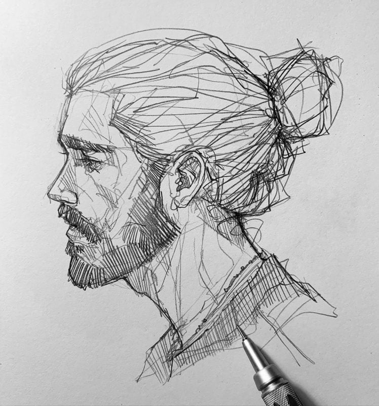 Pencil Sketch artist Efrain Malo