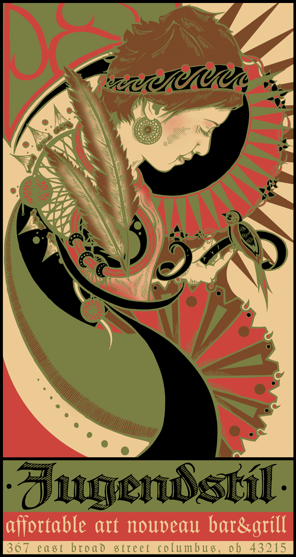 art nouveau poster