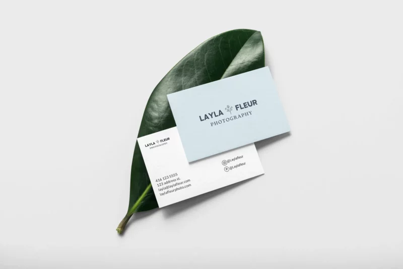 minimalistic business card desig