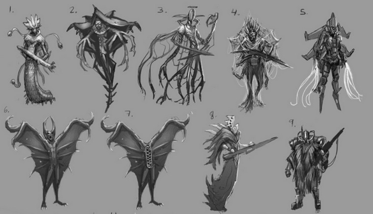 10 . concept art process