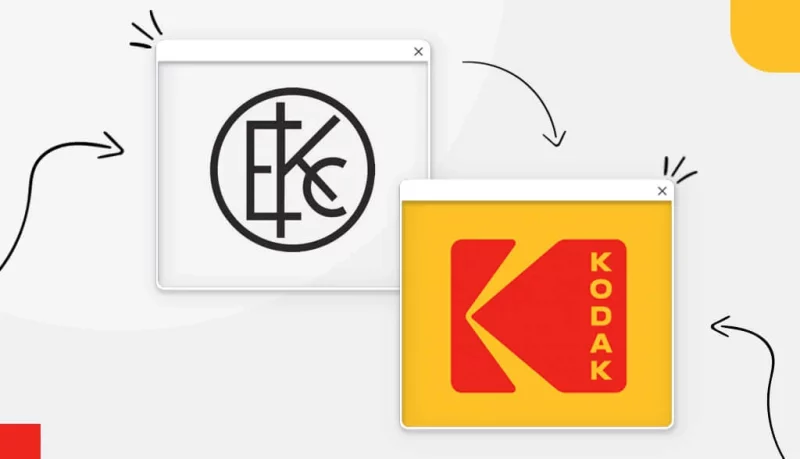 Header Evolution of Kodak logo