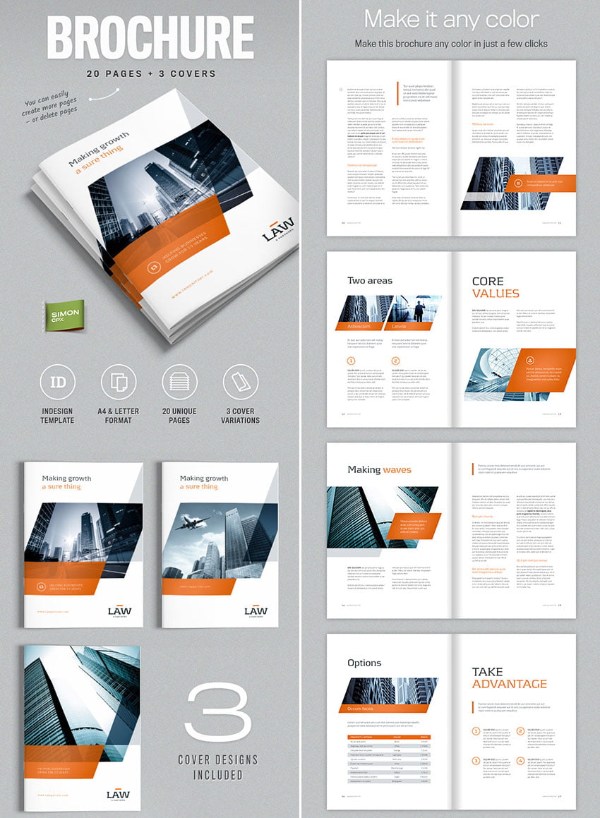 brochure template for indesign creative