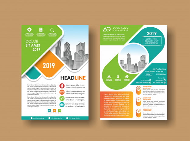 city background business book leaflet cover design 7573 223