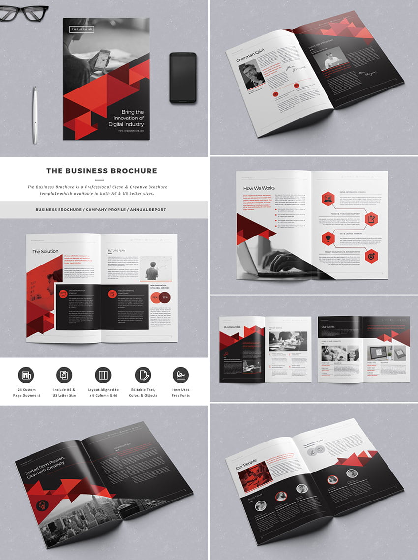 creative brochure indd business template