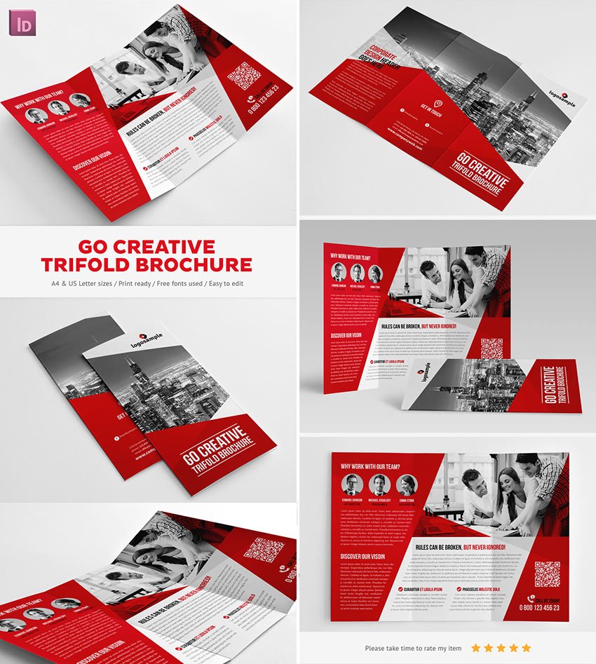 go creative indesign brochure template