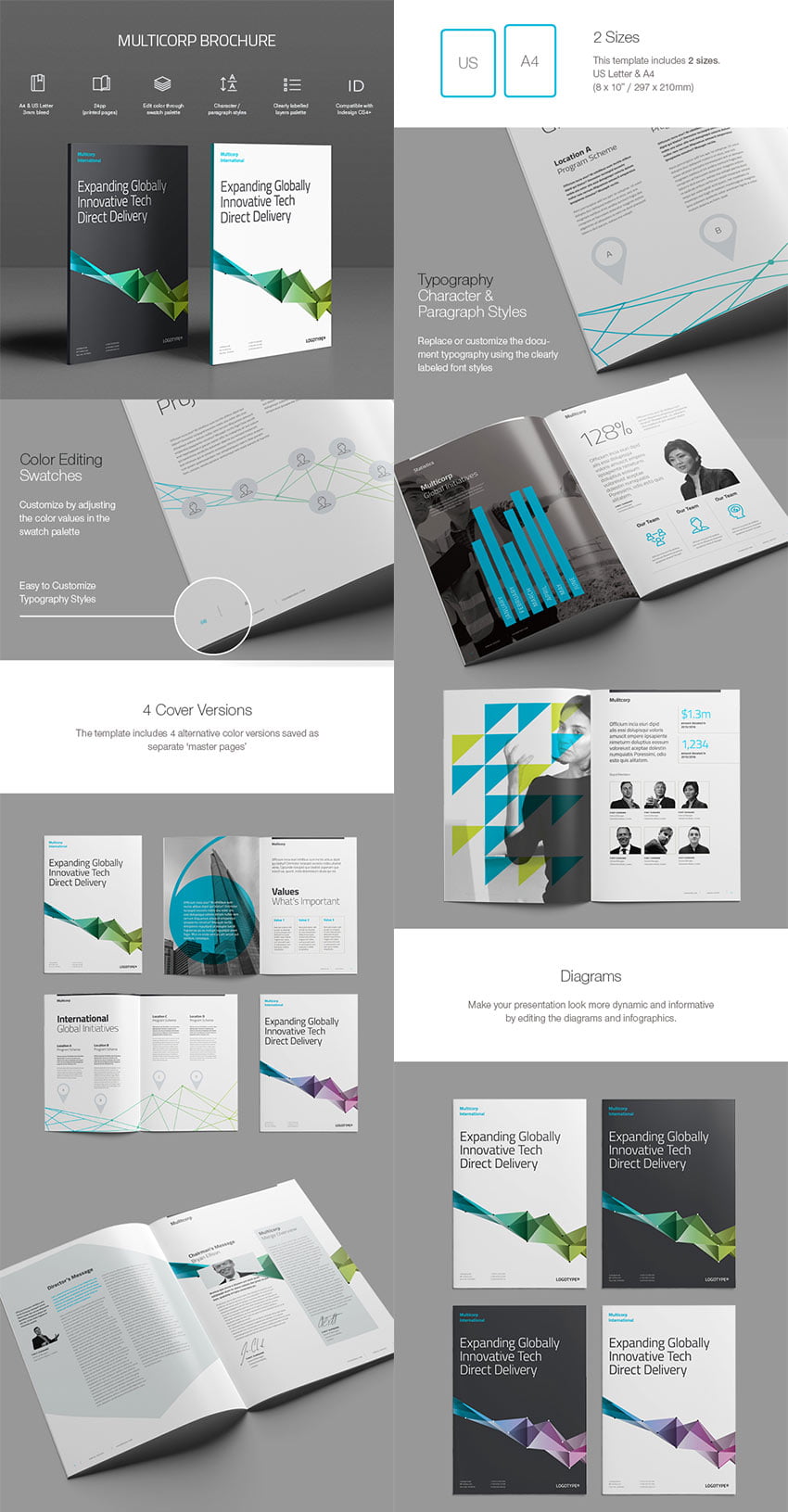 multicorp indesign brochure template