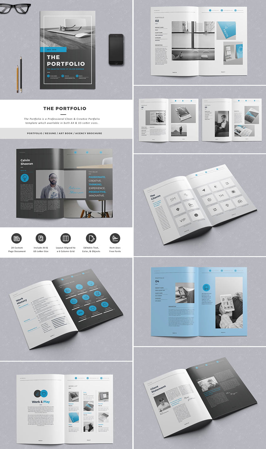portfolio indesign creative brochure