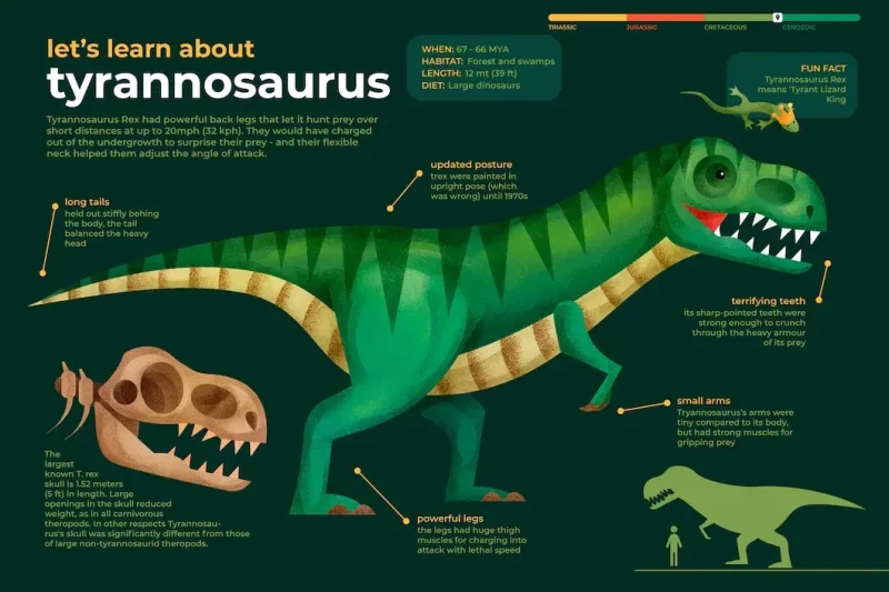 khung long infographic