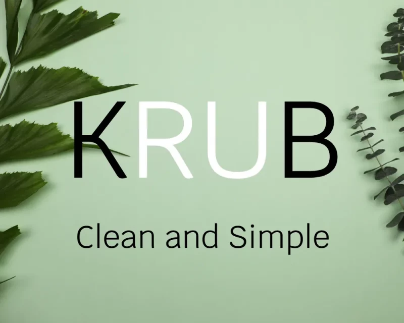 krub free minimalist font