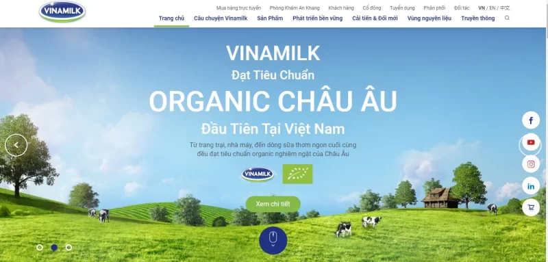 Vinamilk products and products chat 1