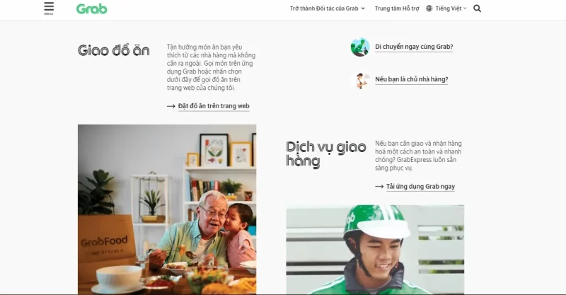 Grab's services