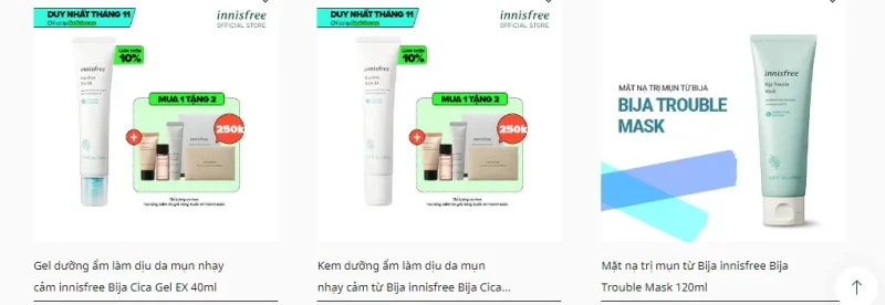 san pham bija innisfree